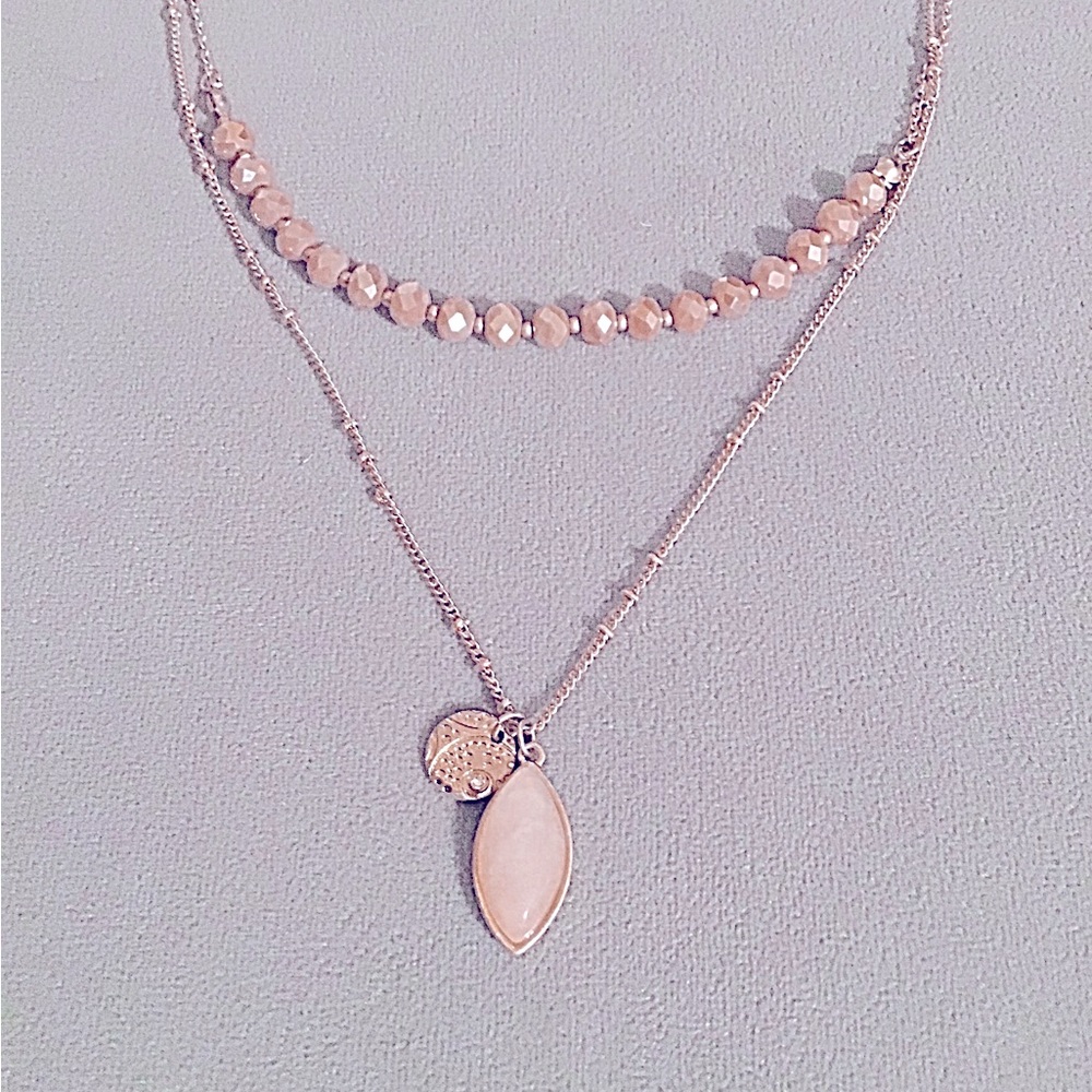 Rose Gold Tone Necklace